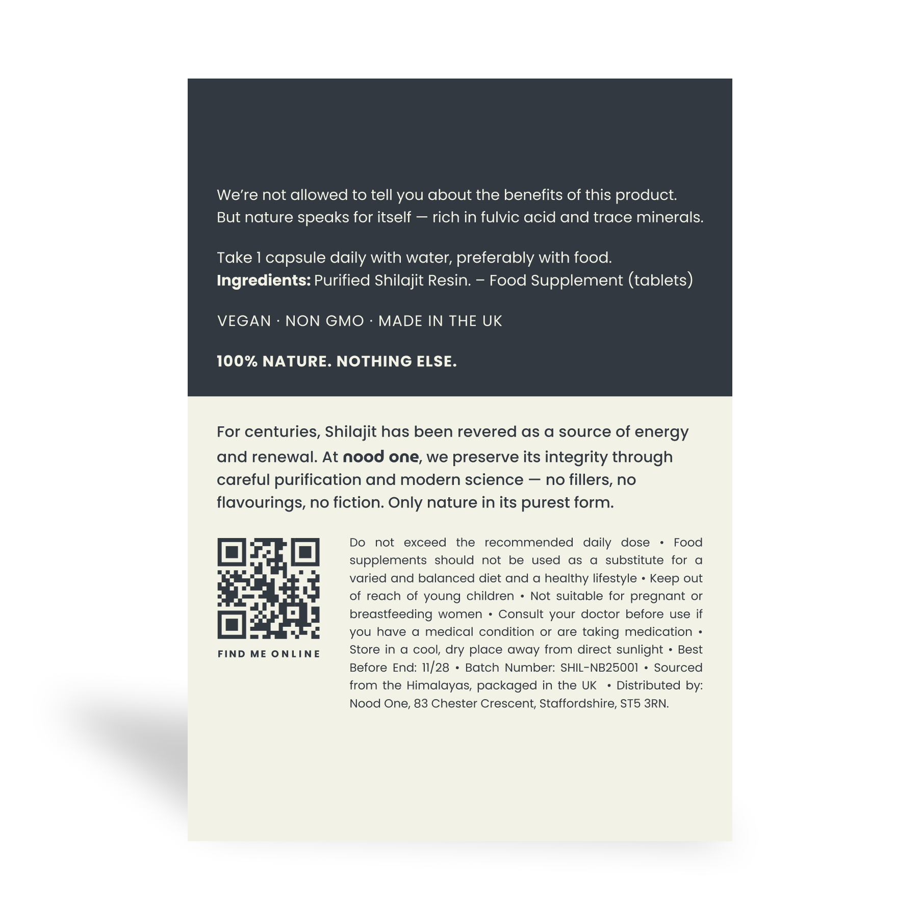 Pure Himalayan Sourced Shilajit Tablets