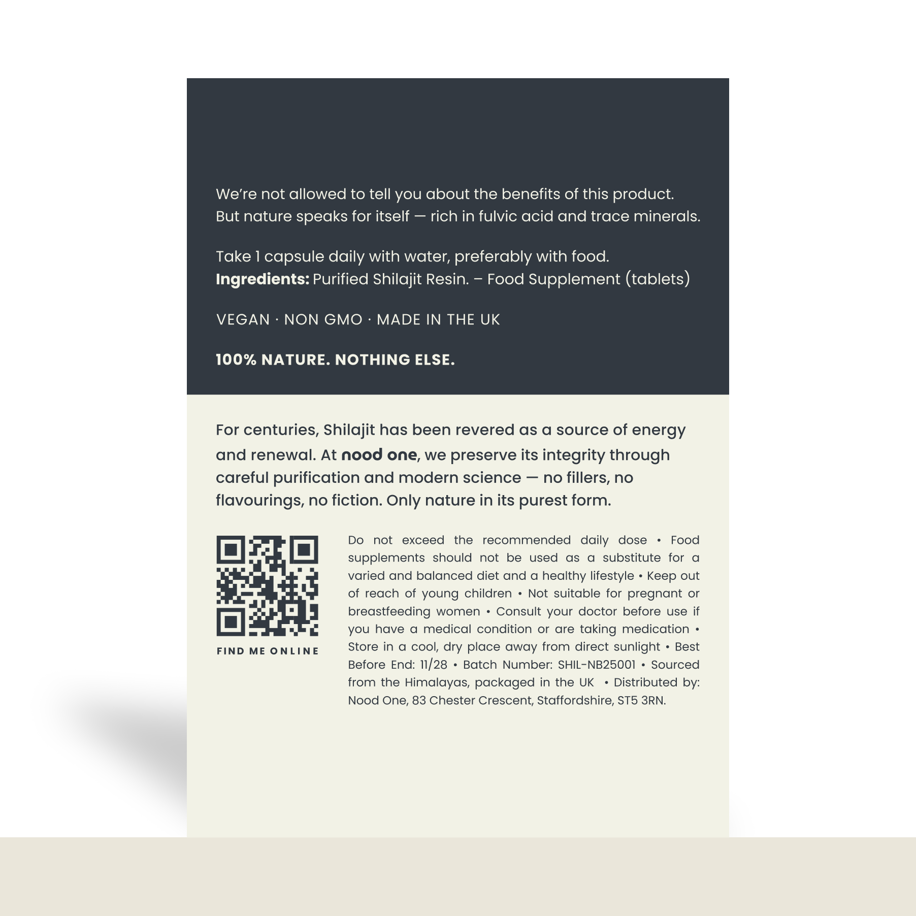 Pure Himalayan Sourced Shilajit Tablets